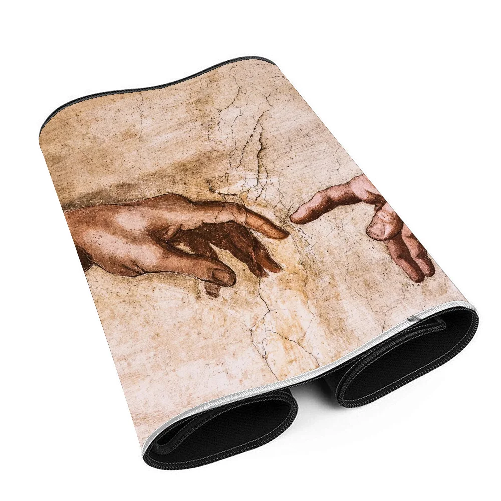 Renaissance Art Painting INS Tide Large Cartoon Anime Gaming Mouse Pad Keyboard Mouse Mats Desk Mat Accessories 4