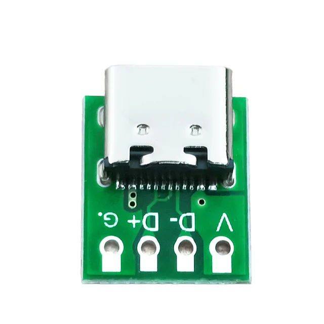 Conector USB 3,1 tipo C, adaptador de placa PCB de prueba de 16 pines, conector 16P para transferencia de Cable de línea de datos, 1/5/10 Uds. 3