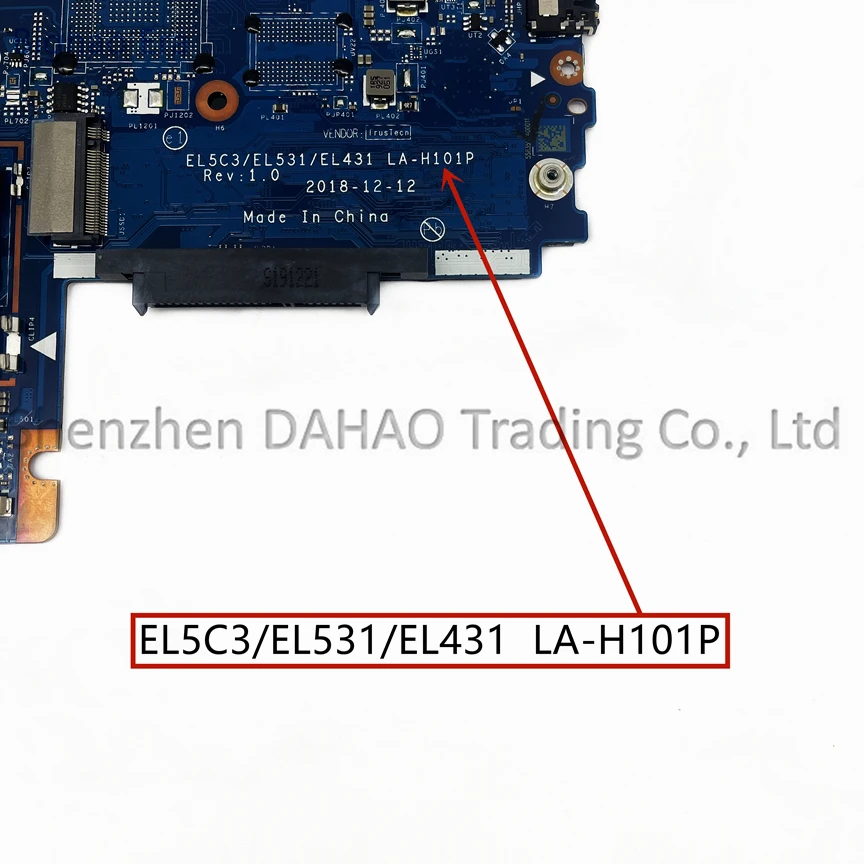 Placa-mãe Portátil para Lenovo El5c3 El531 El431 La-h101p S34014iwl S340-15iwl I38145u i5 I79565u 4gb de Ram Fru:5b20s42042 - Imagem 2