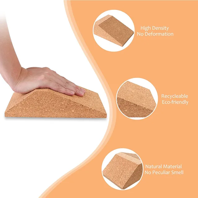 1/2Pcs Squat Wedge Block Non Slip Professional Squat Ramp for Weightlifting Deadlift Heel Elevated Calf Raises Yoga Slant Board 5
