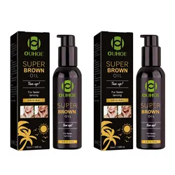 Nourishing Sunless Tanning Oil - Natural Bronzing & Radiance Boost (2 x 50ml Boxed)
