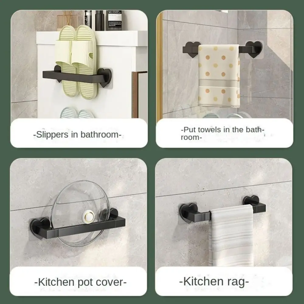 Description Picture 6 of itemFashion Slipper Rack Bathroom Wall-mounted Storage Shelf Portable Towel Hanging Holder Save Space Shoe Stand Rack