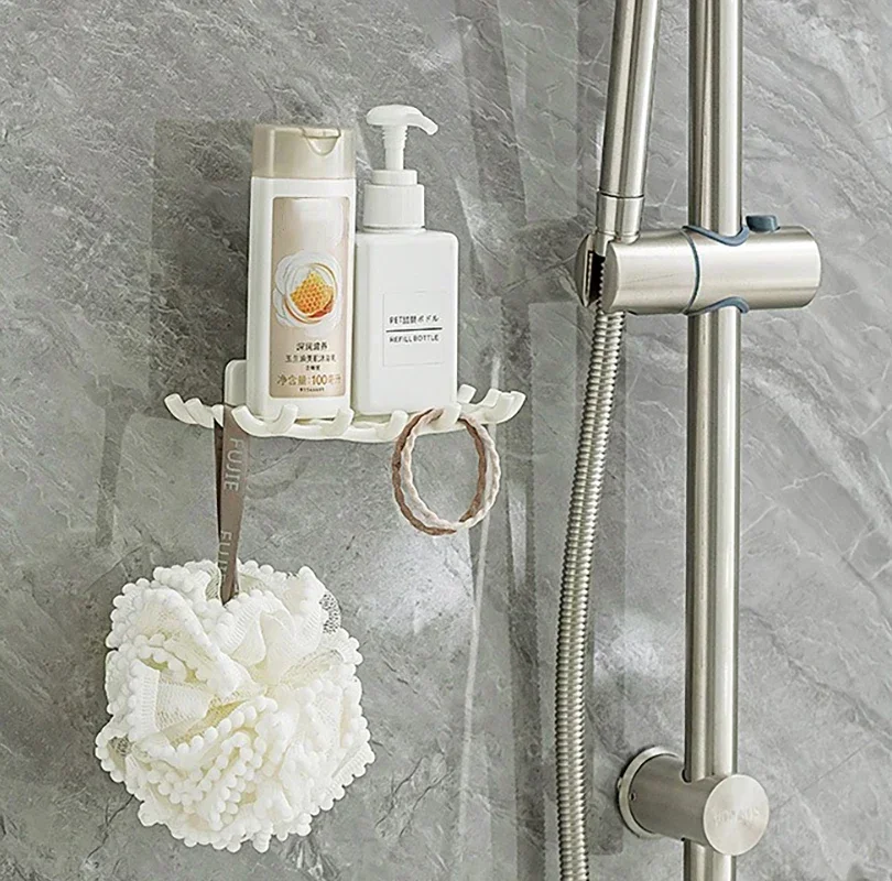 Soap Box Wall Mounted Drainage Shelf For Home Use No Punching High-end Bathroom Soap Dish Rack Hooks For High-end Bathrooms Hot