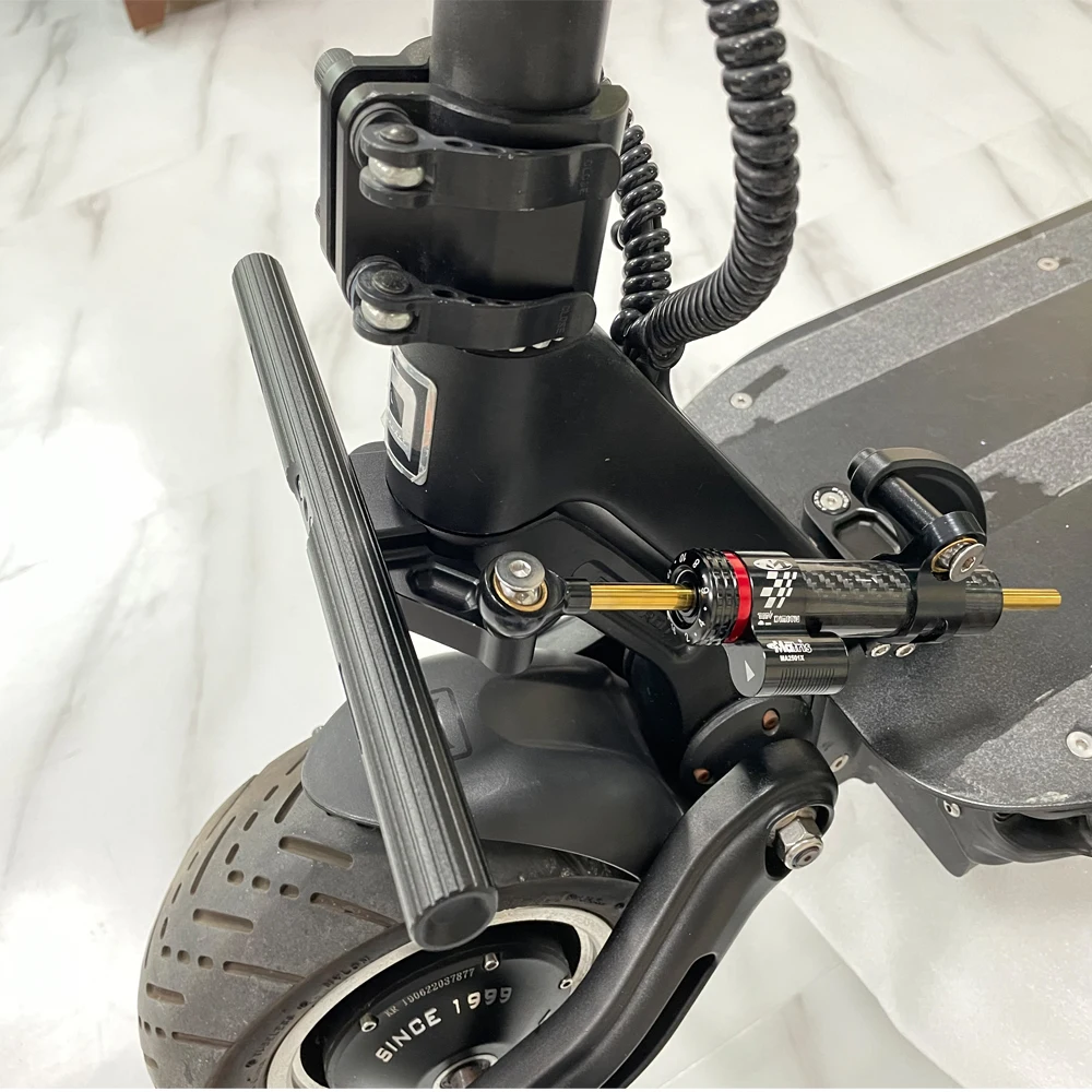 탄소 섬유 댐퍼 장착 키트, LED 브래킷 포함, 포르듀얼트론 아킬루스 빅터 썬더 2 썬더 V2 컴팩트 dt3 전동  스쿠터-Freehip.co.kr