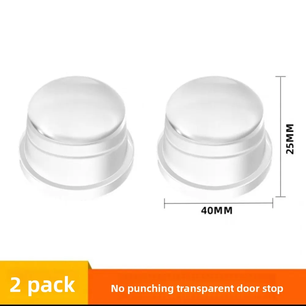 Transparent Silicone Door Stopper No Drill Anti Bump Pad for thumbnail 2