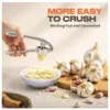 Premium Garlic Press Stainless Steel Garlic Mincer Easy CleanManual Garlic Press Professional Garlic Mincer Grinder Kitchen Tool 6