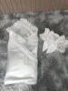 Luxury Soft Satin Wedding Fabric Infant Swaddle Blankets Soft Baby Girls Boys Stroller Wraps With Sash White Christening swaddle 2
