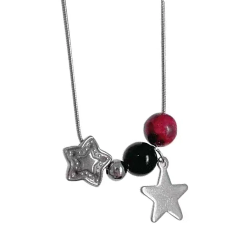 

Star Choker Y2k Jewelry Star Necklaces Steel Material Pentagram Chokers