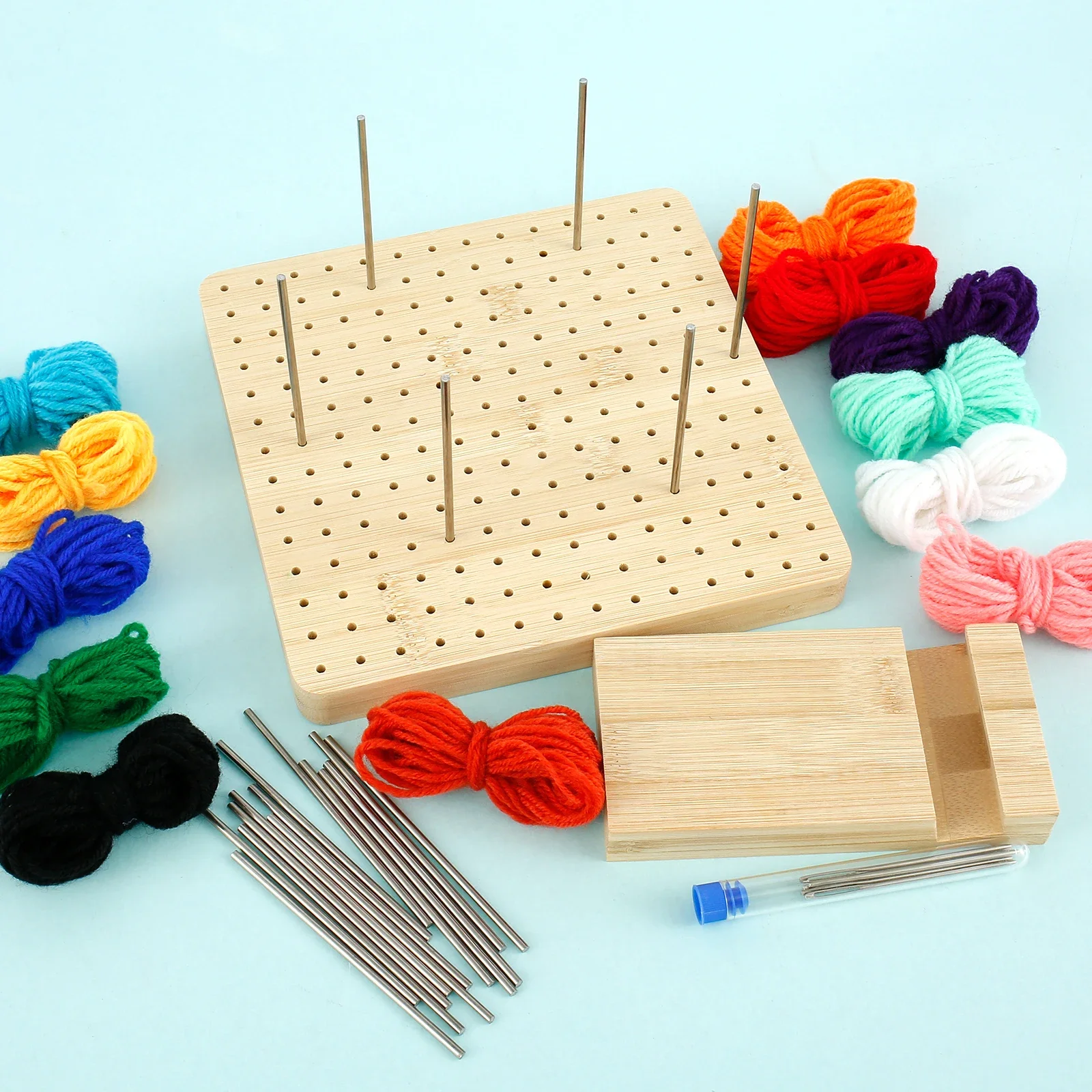 Wood Crochet Blocking Board Kit With Stainless Steel Rod Pins Granny  Squares Crochet Board For Knitting Crafting Lovers Gifts - Wood Diy Crafts  - AliExpress