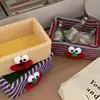 Children's Storage Baskets Fabric Cute Striped Design Sundries Funny Joker Storage Basket Gift with Handle Home Decoration 2