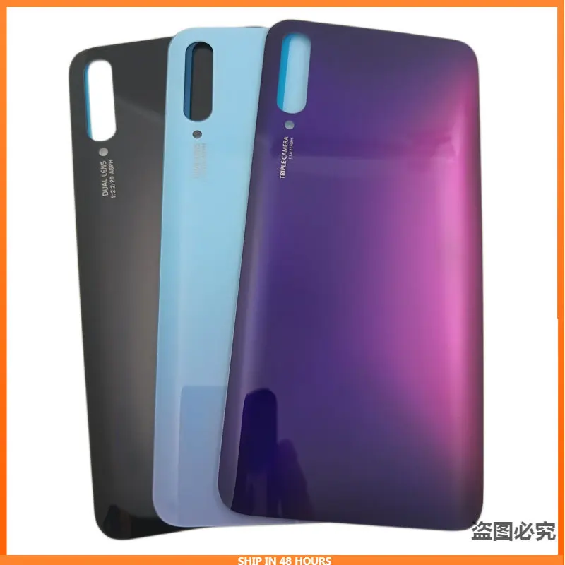 

10 шт., задняя крышка 6,59 дюйма для Huawei Y9S, Крышка батарейного отсека, задняя крышка корпуса для Huawei P smart Pro 2019, Задняя стеклянная крышка батарейного отсека