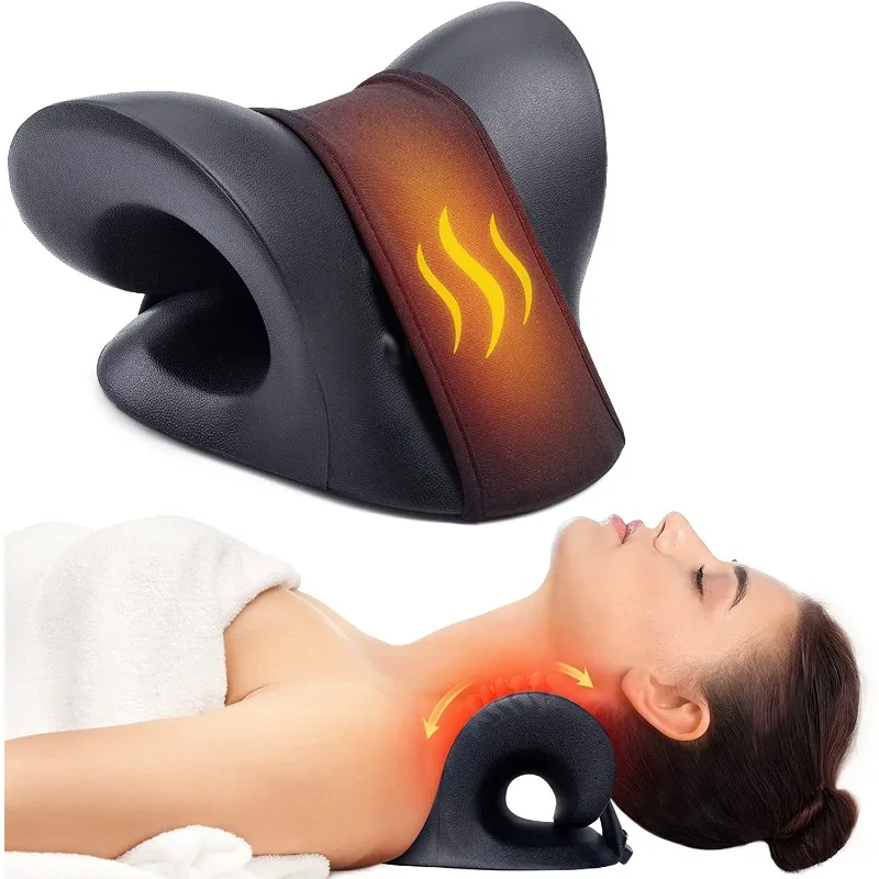 Neck And Shoulder Relaxer Chiropractic Pillow Neck Traction Device Relieve  Pain And Cervical Spine Massage Pillow - AliExpress
