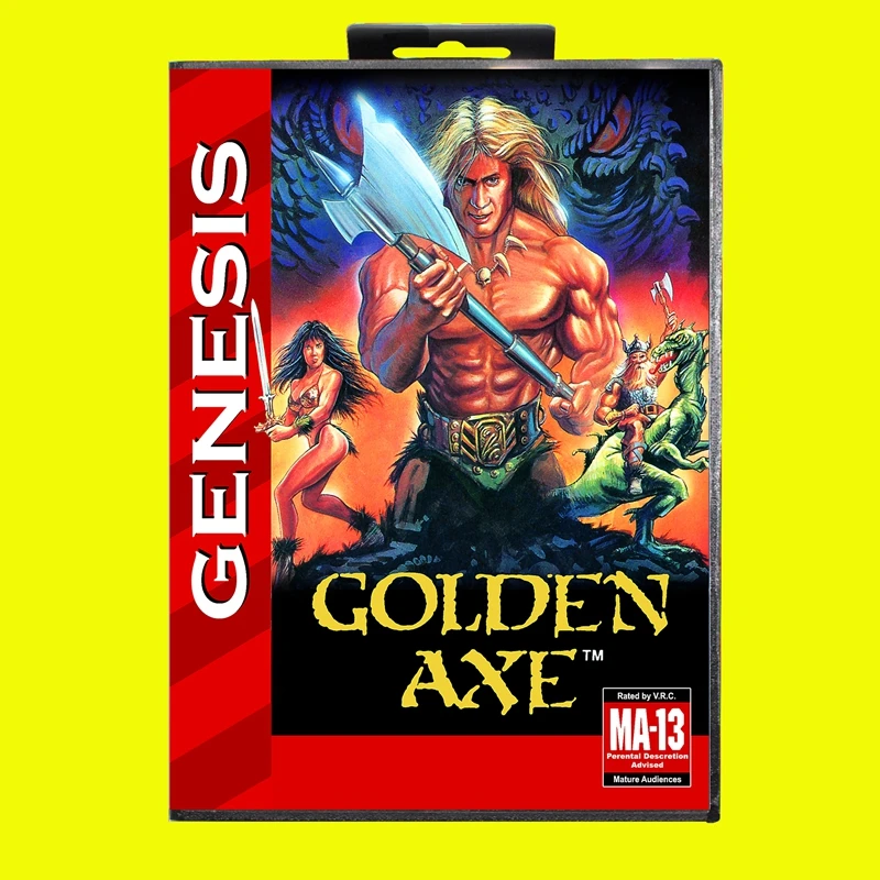Golden Axe Md Game Card 16 Bit Usa Cover Per Sega Megadrive Genesis Cartuccia Per Console Per Videogiochi