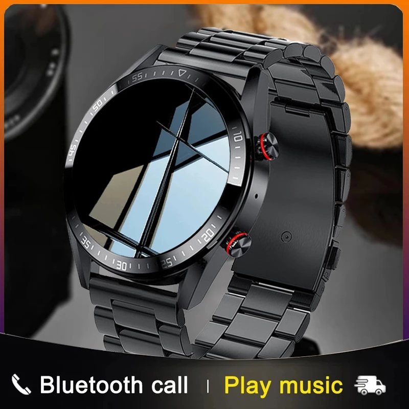 2022 New 454*454 Screen Smart Watch Always Display The Time Bluetooth Call Local Music Smartwatch For Mens Android TWS Earphones