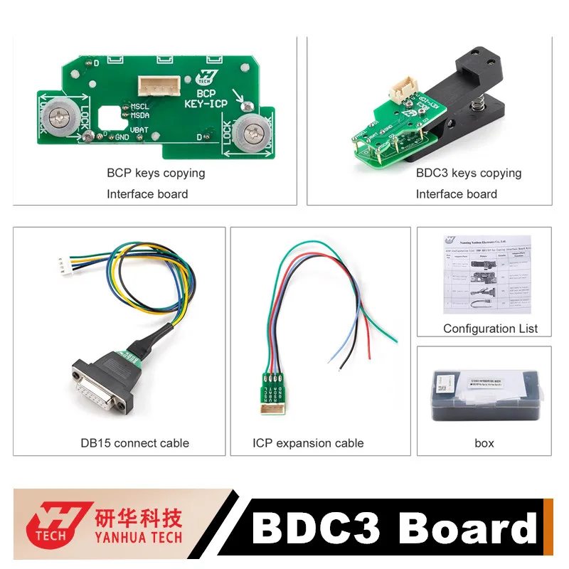New Yanhua ACDP ACDP2 BDC3 BCP interface Board Work With Module 38 for BMW BDC2 IMMO Module
