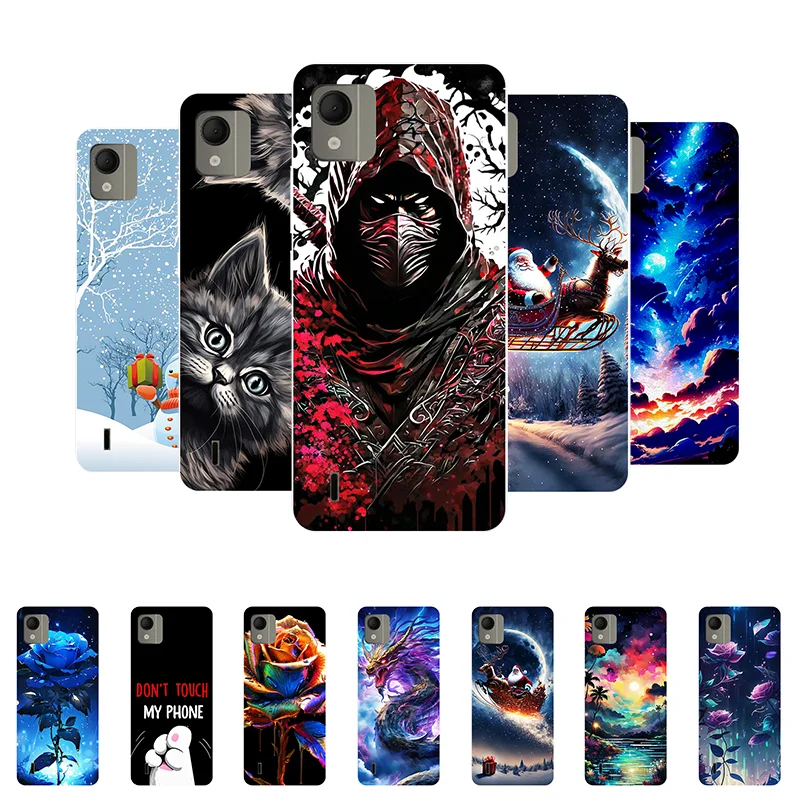 Custodia In Silicone Per Nokia C110 Bumper Marble Cat Custodia Morbida Per Telefono Per Nokia C110 C 110 Nokiac110 Cover Posteriore Fundas