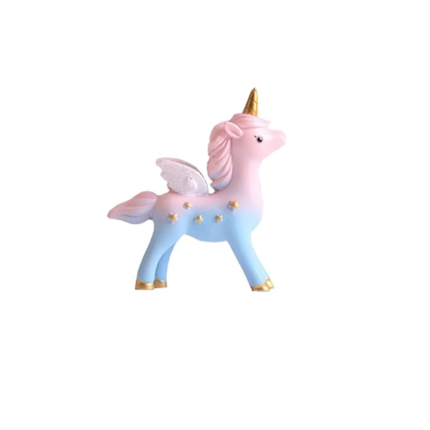47PCS Unicorn Rainbow Cake Topper Unicorn with Rainbow Butterflies
