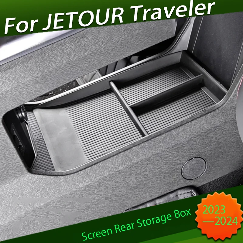 

Задний ящик для хранения экрана навигации автомобиля, подходит для Chery JETOUR Traveler T2 2023 ящик для хранения на центральную панель управления, детали интерьера автомобиля