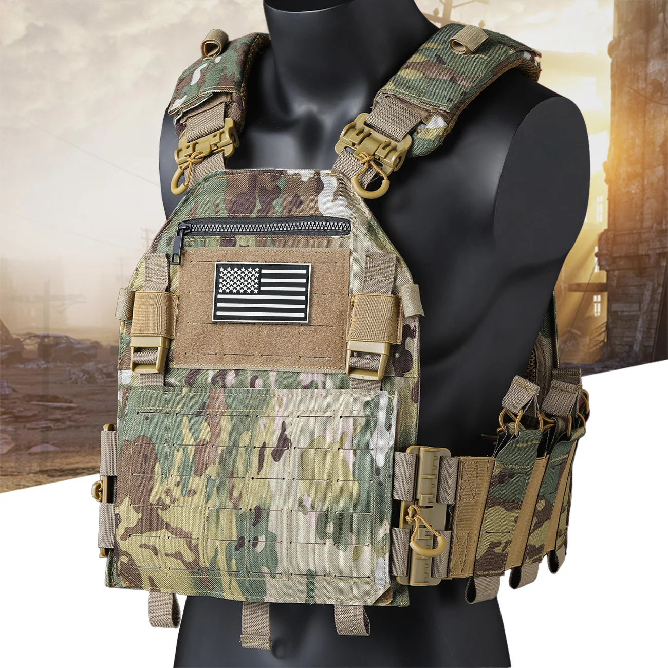 Waterproof MOLLE Outdoor Training Tank Top for Hunting