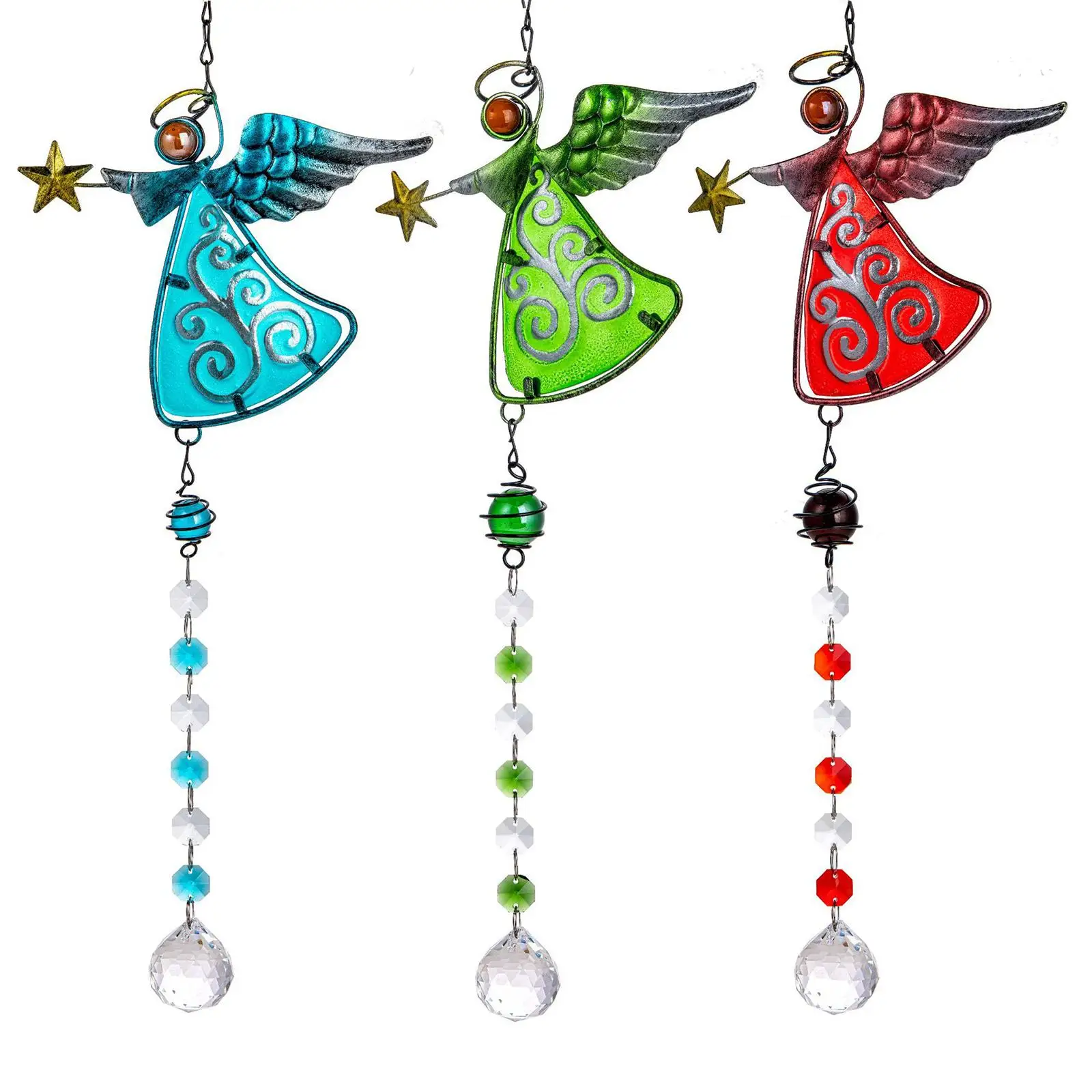 

Elegant 45cm Crystal Window Pendant Ornament Decor Windchime Wind Chimes Gifts