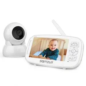 Video Baby Monitor 1080P 6 Lullabies Kid Monitoring Instrument Temperature Monitoring Night Vision Camera Talk With Kid