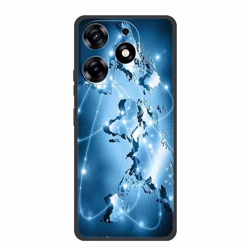 Sleek Black Silicone Soft Phone Case - Durable and Stylish Back Cover Shell