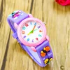 New 3D Colorful Butterfly Children Watch Soft Silicone Strap Rainbow Color Dial Fashion Sports Quartz Watches for Kid Boys Girls 3