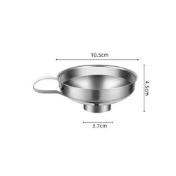 Premium Stainless Steel Wide Mouth Funnel for Versatile Kitchen Use (Small)