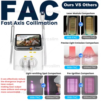 2IN1 Diode Laser 5000w FAC 10 Bars Hair Removal Machine Picosecond Qswitch ND YAG 1064NM Tattoo Removal Machine 4 Waves 1