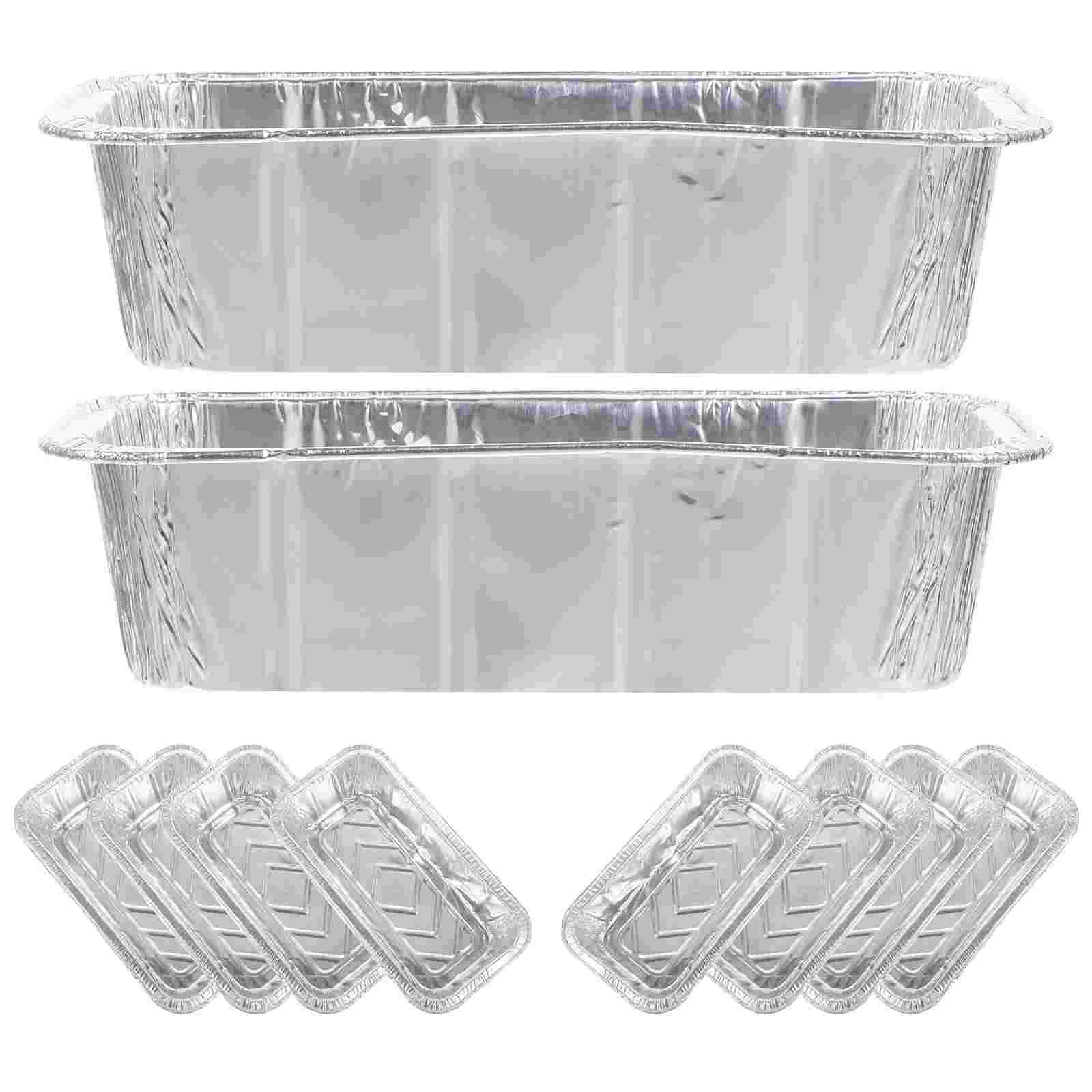 

10 Pcs Thickened Box for Toast Aluminum Baking Pans Disposable Cake Cookie