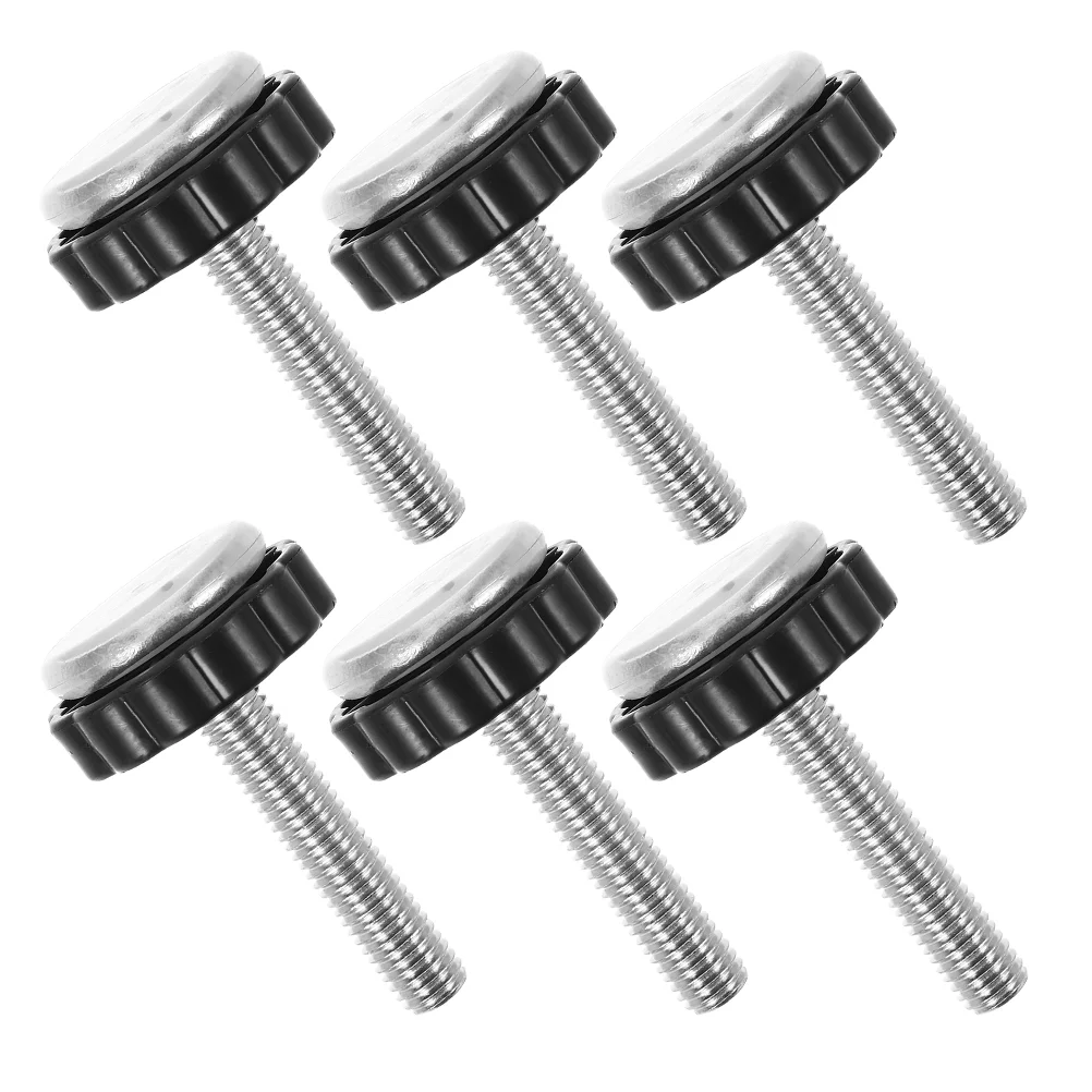 6 Pcs Baby Gate Safety Door Guardrail Spindle Rods No Punching Hardware Mount Black Parts Accessories Kit Child