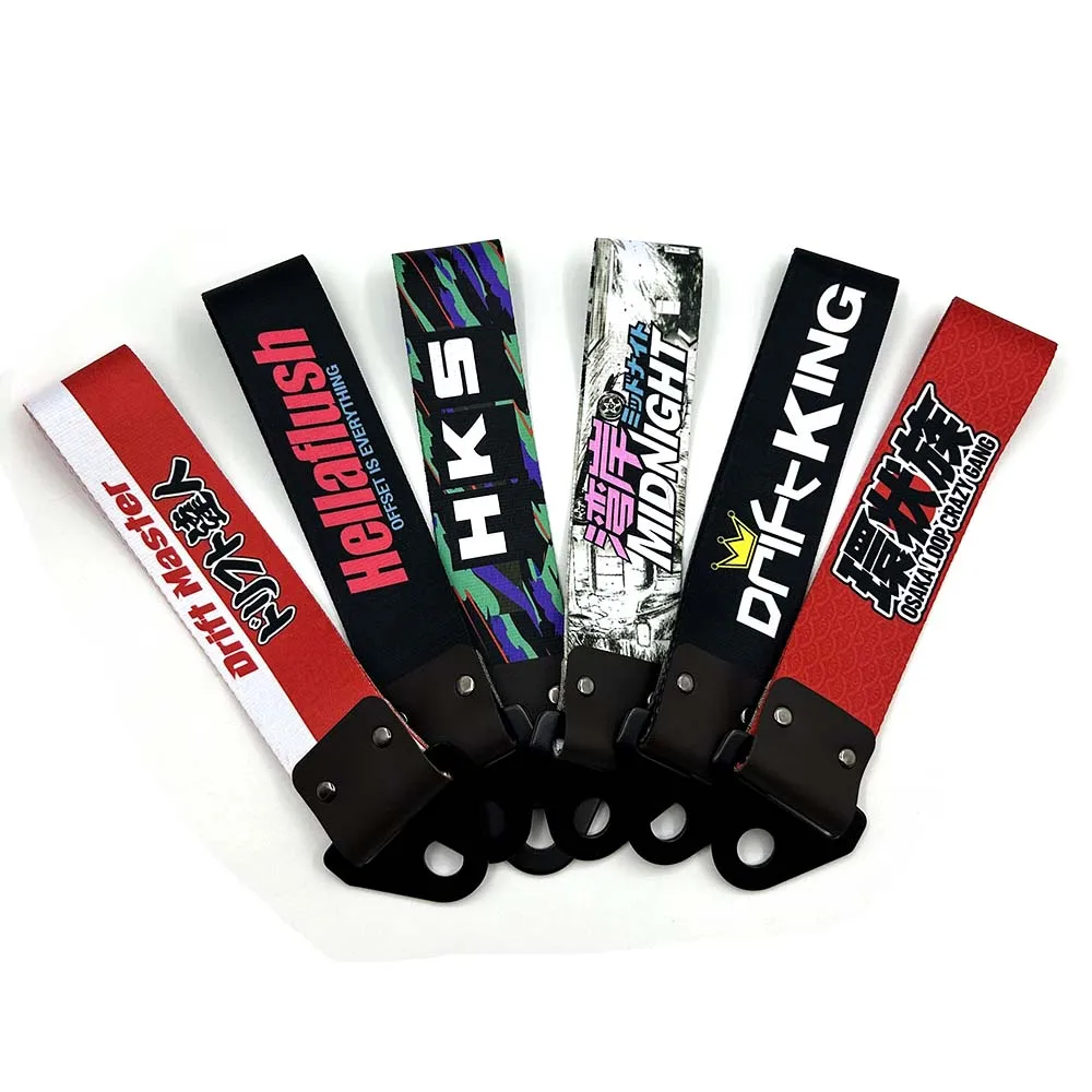 Decorative Car Tow Strap Universal JDM RACING Car Tow Auto Trailer Ropes Front and Rear Bumper Trailer Towing Strap Decor car tow decoration,car decoration strap,car tow strap,car accessories strap