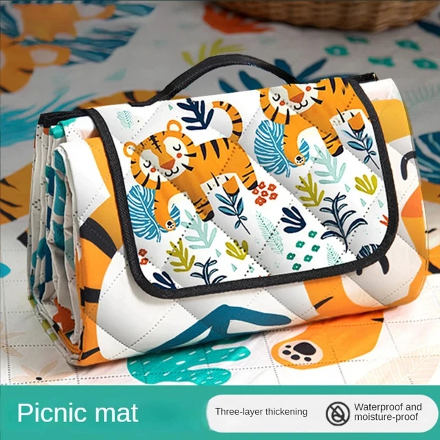 Early Development Activity Mat Outdoor Picnic Mat Baby Gyms Playmats Large Waterproof Beach Blanket Camping Mat for Travel Park 3