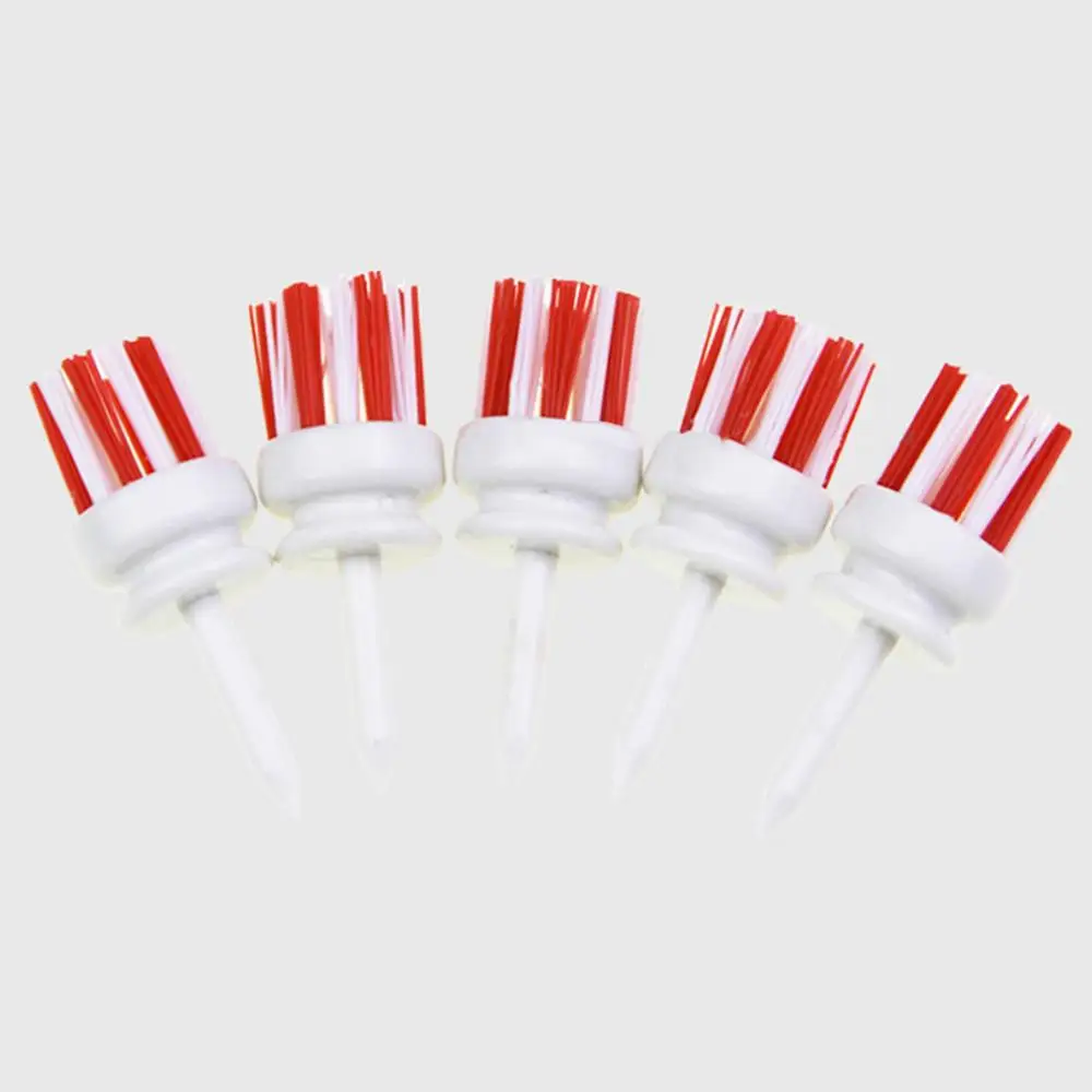 Plastic Golf Tees Brush Unbreakable Tee 54/70/83mm Golfing Tees Plastic Long Ball Base Low Friction Golf Practice Kit