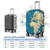 World Map Suitcase Cover Cities Roads Lakes and Rivers Holiday Business Useful Luggage Case Protector 6