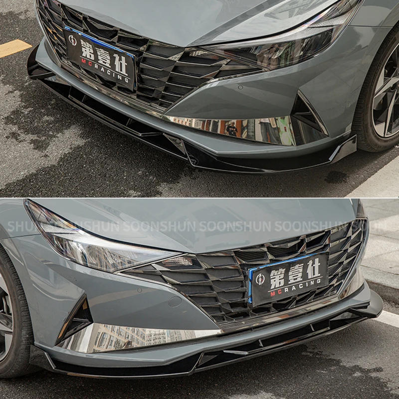 

Автомобильная защита, передняя лопата, передняя панель для Hyundai Elantra 2021 2022 2023, передний спойлер, внешние аксессуары