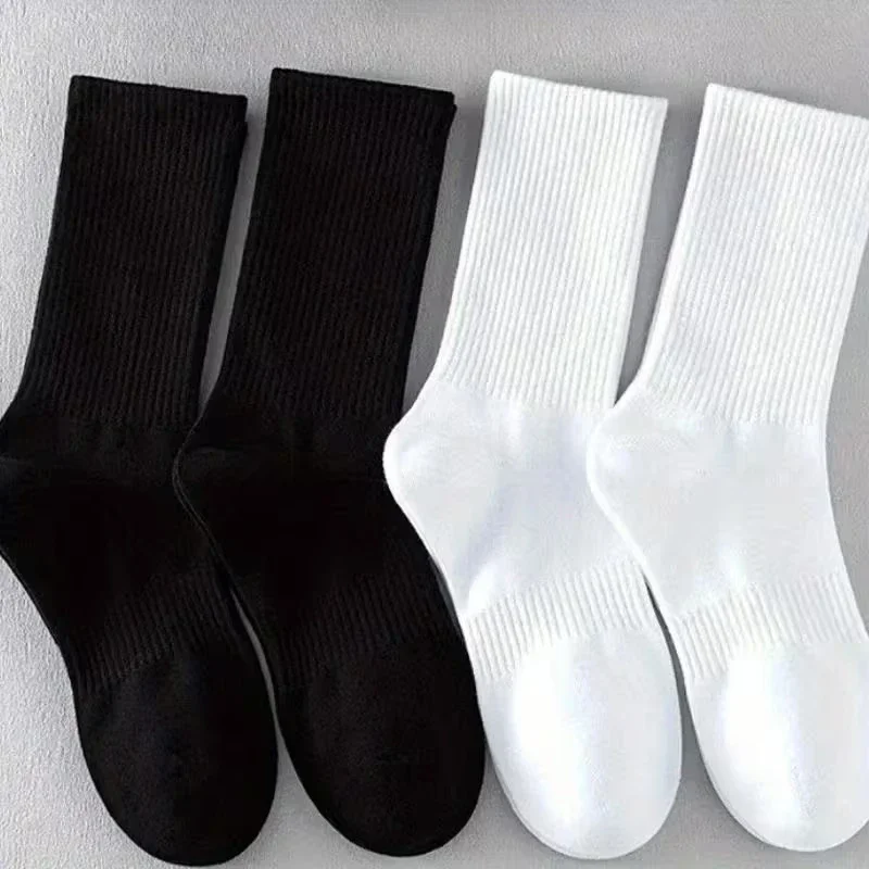 1/10Pairs Men Cotton New Style White Socks 3