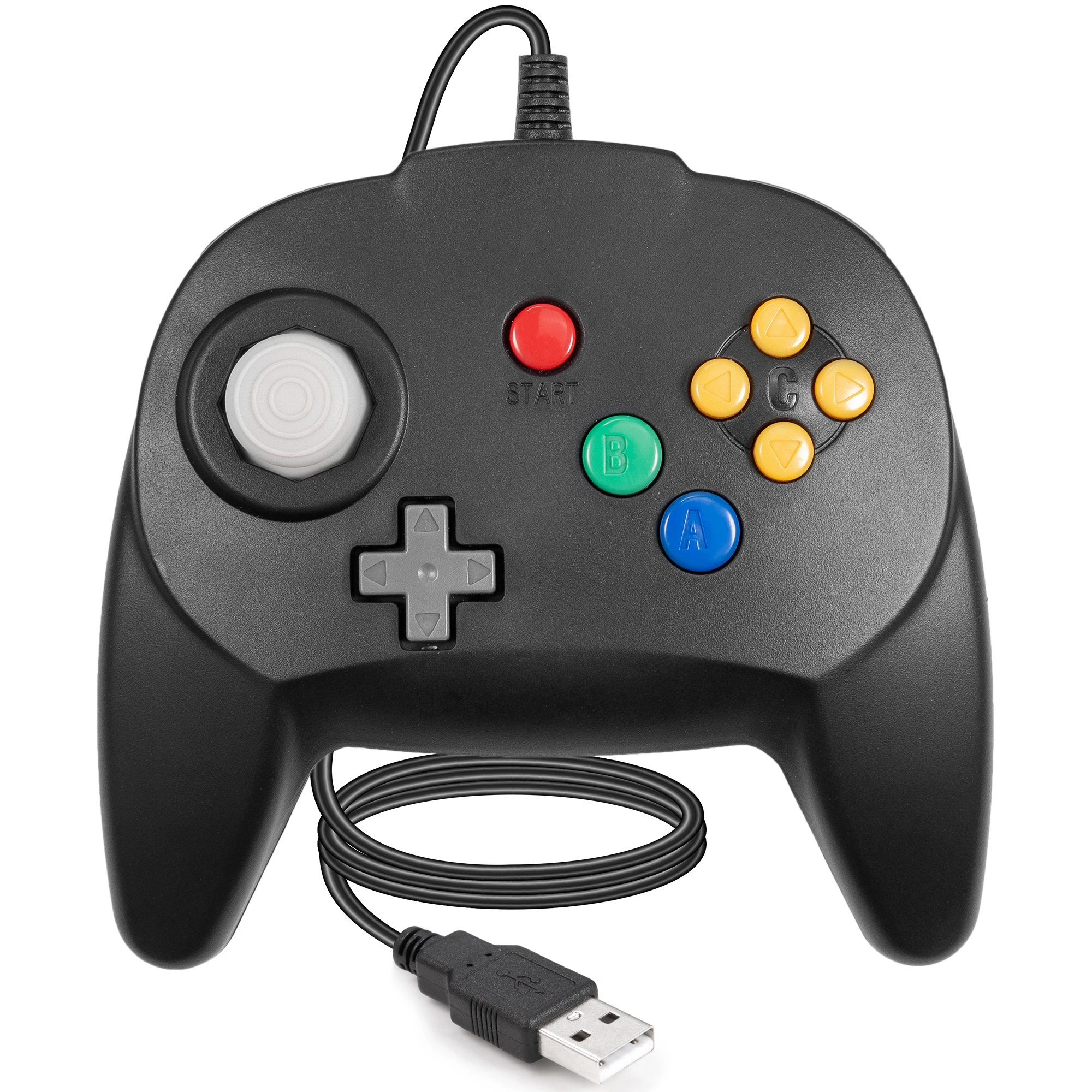 USB Version]Mini Controller for Classic N64 Games,Wired Gamepad
