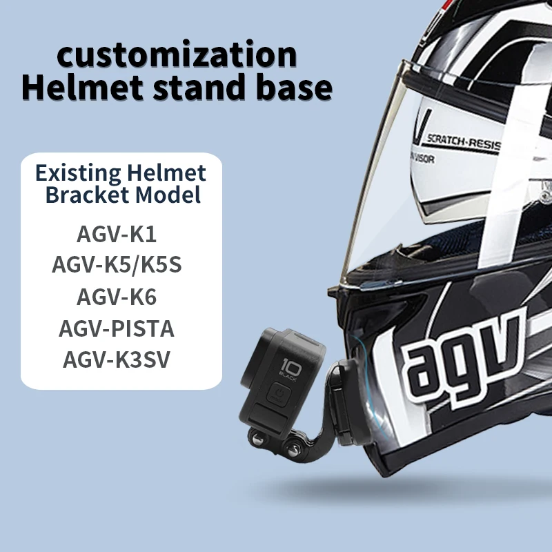 

Высококачественные алюминиевые крепления для экшн-камеры на мотоциклетный шлем для GoPro, аксессуары для AGV K1/K5/K5S/K6/Pasta/K3sv