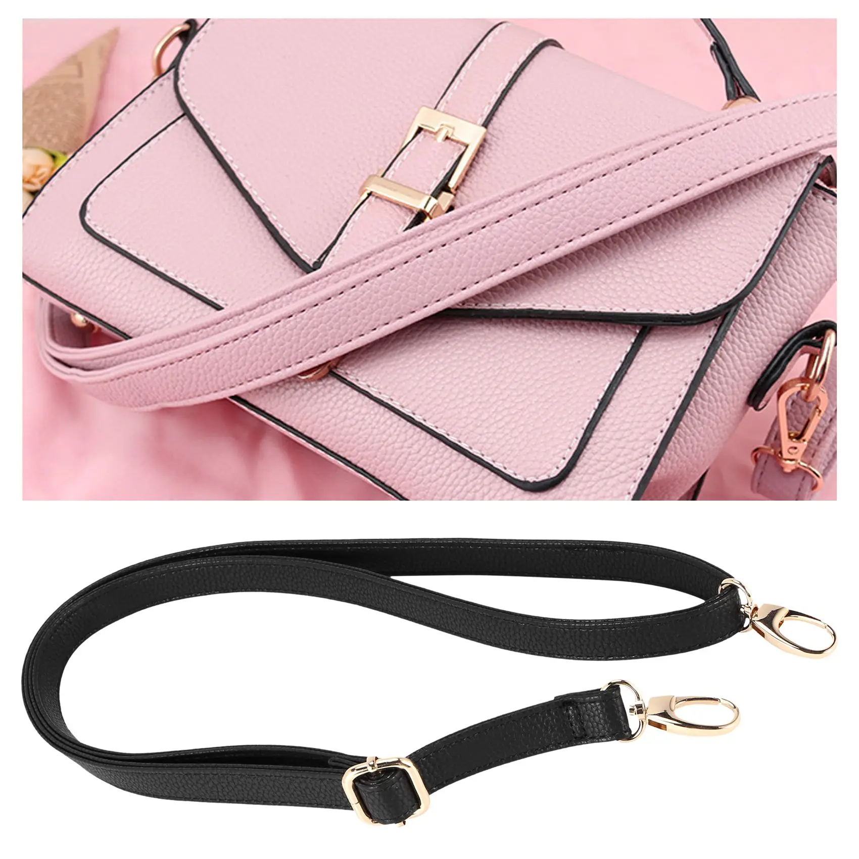DIY Replacement Leather Bag Shoulder Strap Handle Body Adjustable 140*2cm