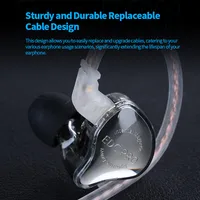KZ EDC Pro Wire Earphone Large Dynamic Drivers Monitor Bass In-ear Headphone Cancelling Headset with Detachable Audio Cable - Image 5
