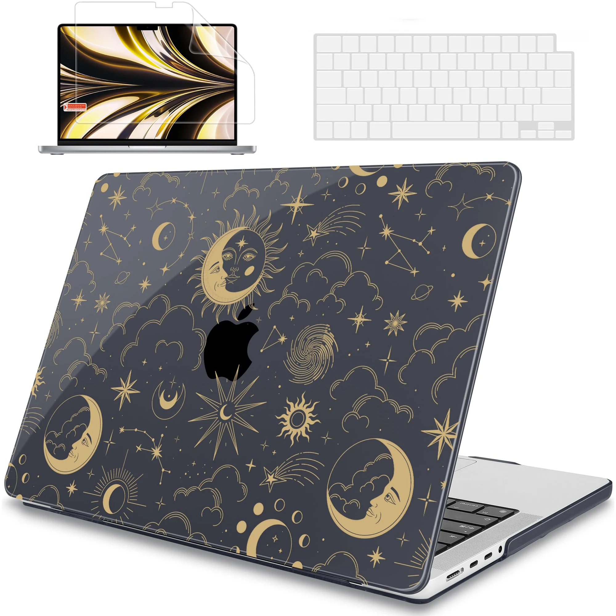 Custodia Per Macbook Pro 14 16 13 Pollici M3/M2/M1 Pro/Max Chip Case A2991 A2780 A2485 A2442 A2779 A2992 (2023 2022 2021) Per Macbook
