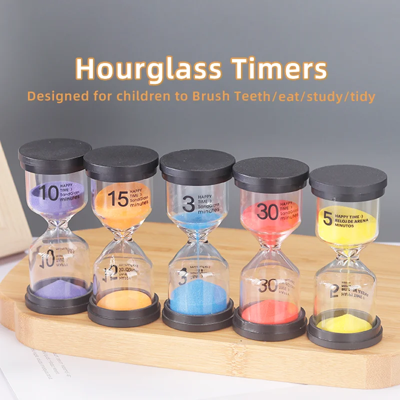 Sand Timer Hourglass Multi-Color For Learning Tooth Brushing