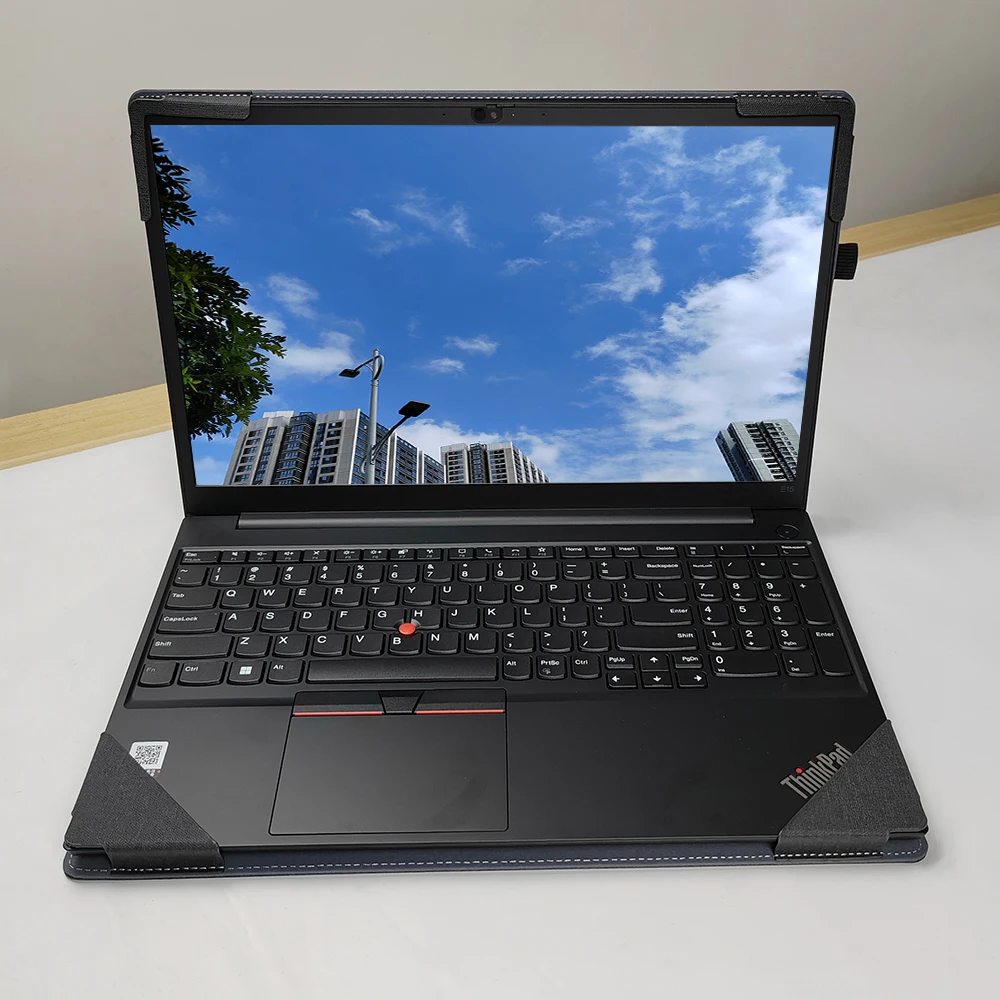 Laptop Sleeve para Lenovo Thinkpad E15 Gen Series 15.6 2023 Capa Protetora Capa Portátil Couro pu Presente de Moda Novo