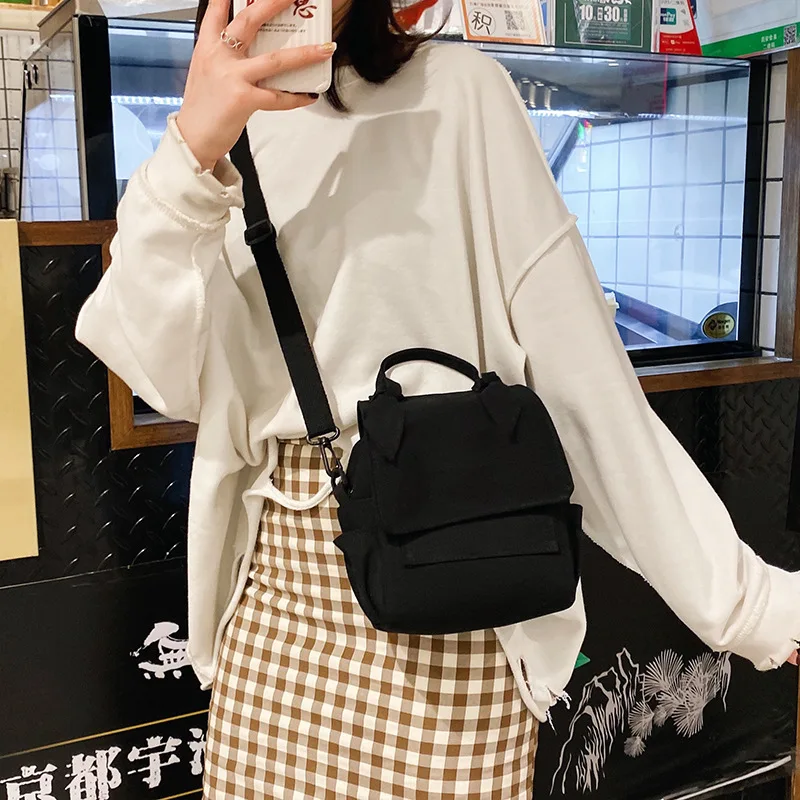 Embroidery Name Canvas Bag For College Students, Custom String Backpack Random  Personalization Of Large Capacity Light Pockets 3