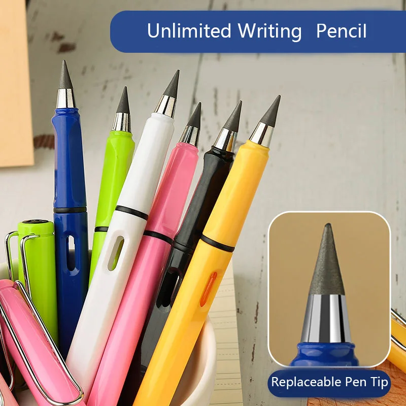 An Endless Pencil Black Technology Eternal Pencils Drawing Colorful Art  Supplies Infinite Writing Pencils Kids School Stationery - AliExpress