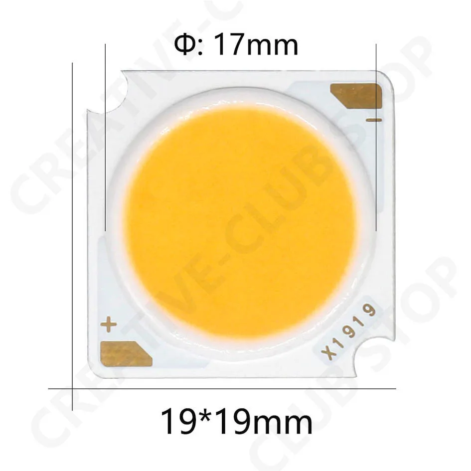 Description Picture 2 of item10pcs 1919 10W 20W 30W 40W LED COB Chip Light-emitting Diode Imported Bridgelux Crystal Chip DC30-33V DIY Downlight Panel Light