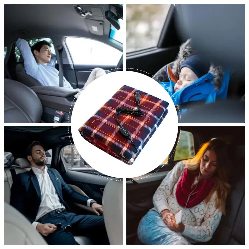 Car Mounted Electric Blanket Sleeper Electric Mat for Large Truck Waterproof Heating Pad Car Heated Seat Cushion heating pad