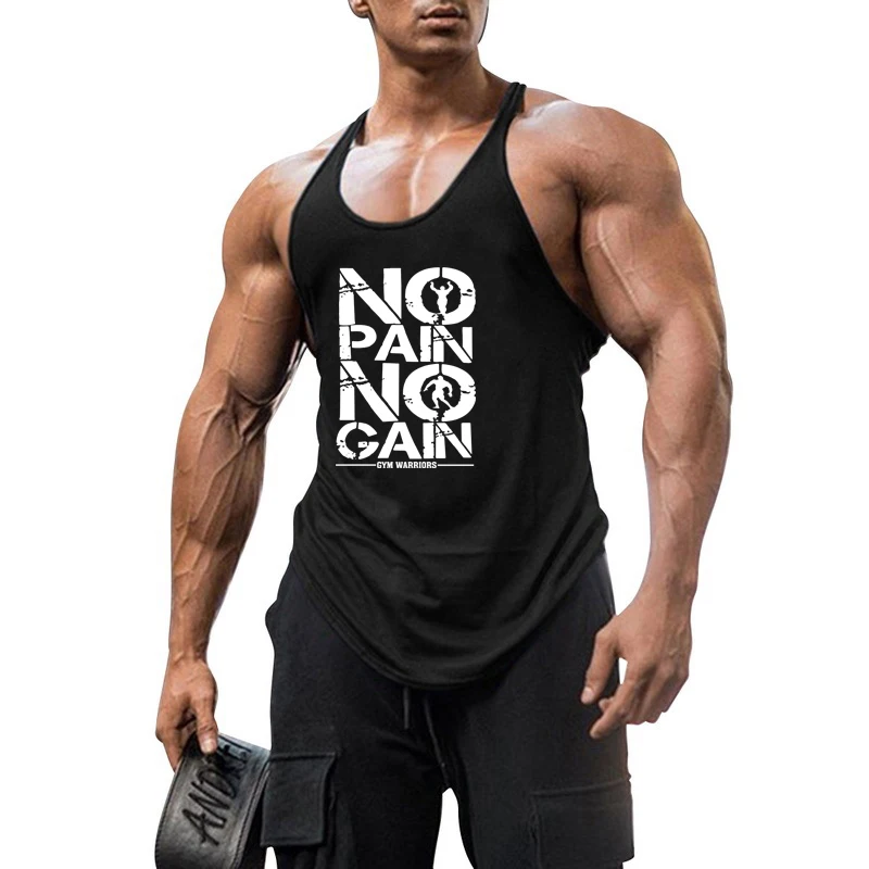 Mens Gym Sleeveless Tank Tops Sports Muscle Bodybuilding Singlet Vest Shirt Tank