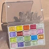 20/24/60/72-Color Metal Watercolor Painting Set, New Portable Box With Sparkling Pearl Solid Watercolor Painting, Art Supplies 1